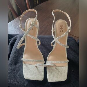 I.N.C. ARTI CHAMPAGNE CRYSTAL  STRAPPY SANDAL!